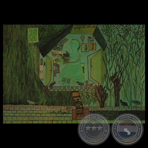 HOMENAJE A JOSEFINA PLÁ, 1994 - Obra de CARLOS FEDERICO REYES